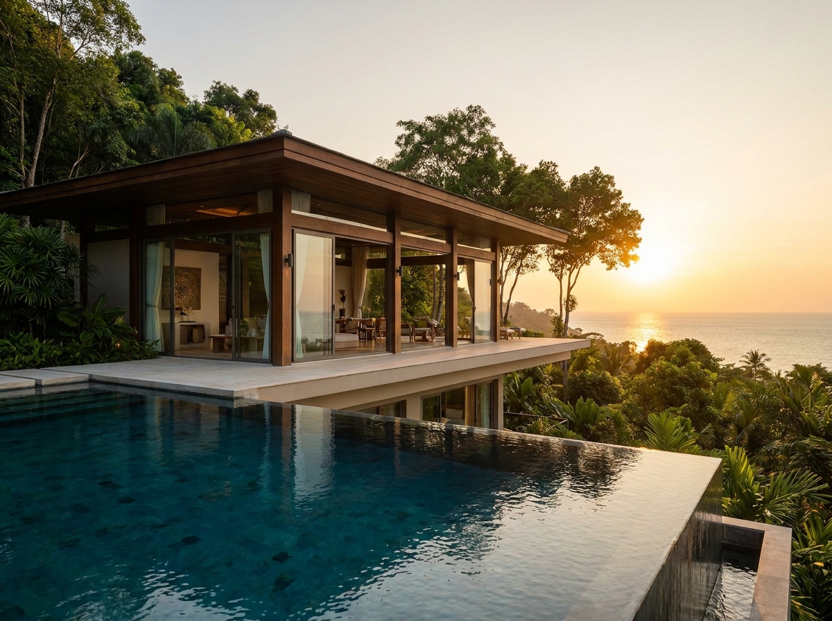 Cape Amarin clifftop villa, Kamala, Phuket